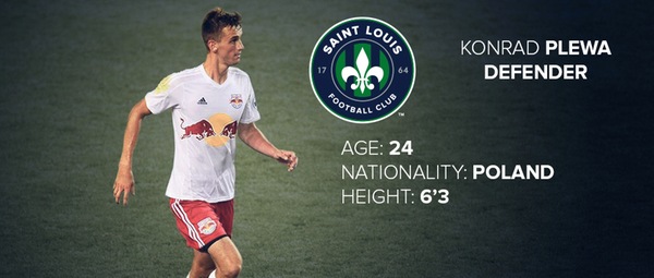 Konrad Plewa joined Saint Louis FC