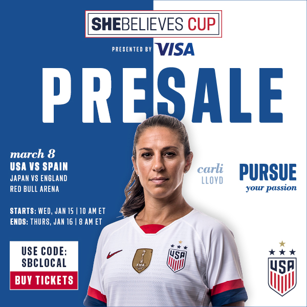 2020 SheBelieves Cup in Harrison, NJ – Presale Tickets