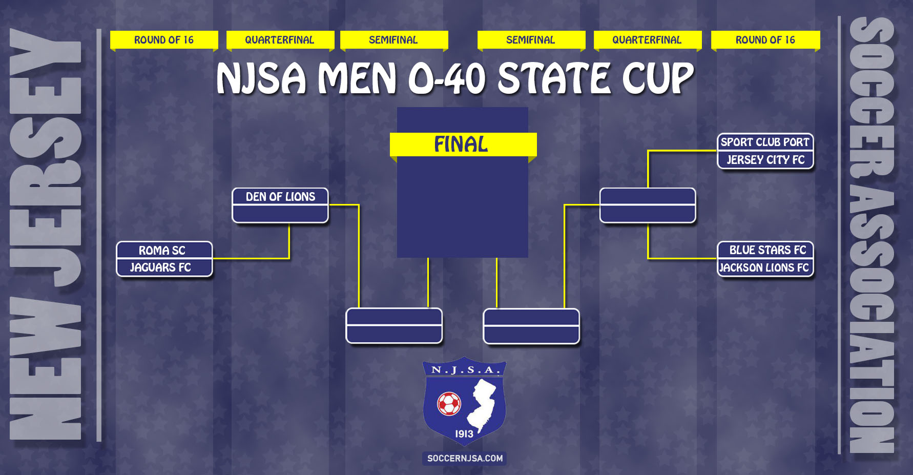 NJSA Men O-40 State Cup Bracket